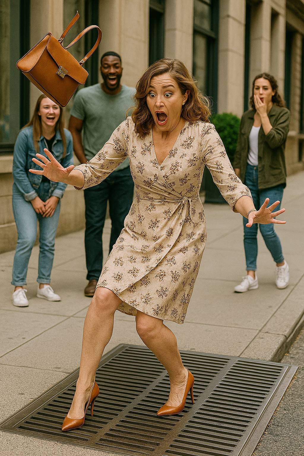 High-Heel Grate Disaster