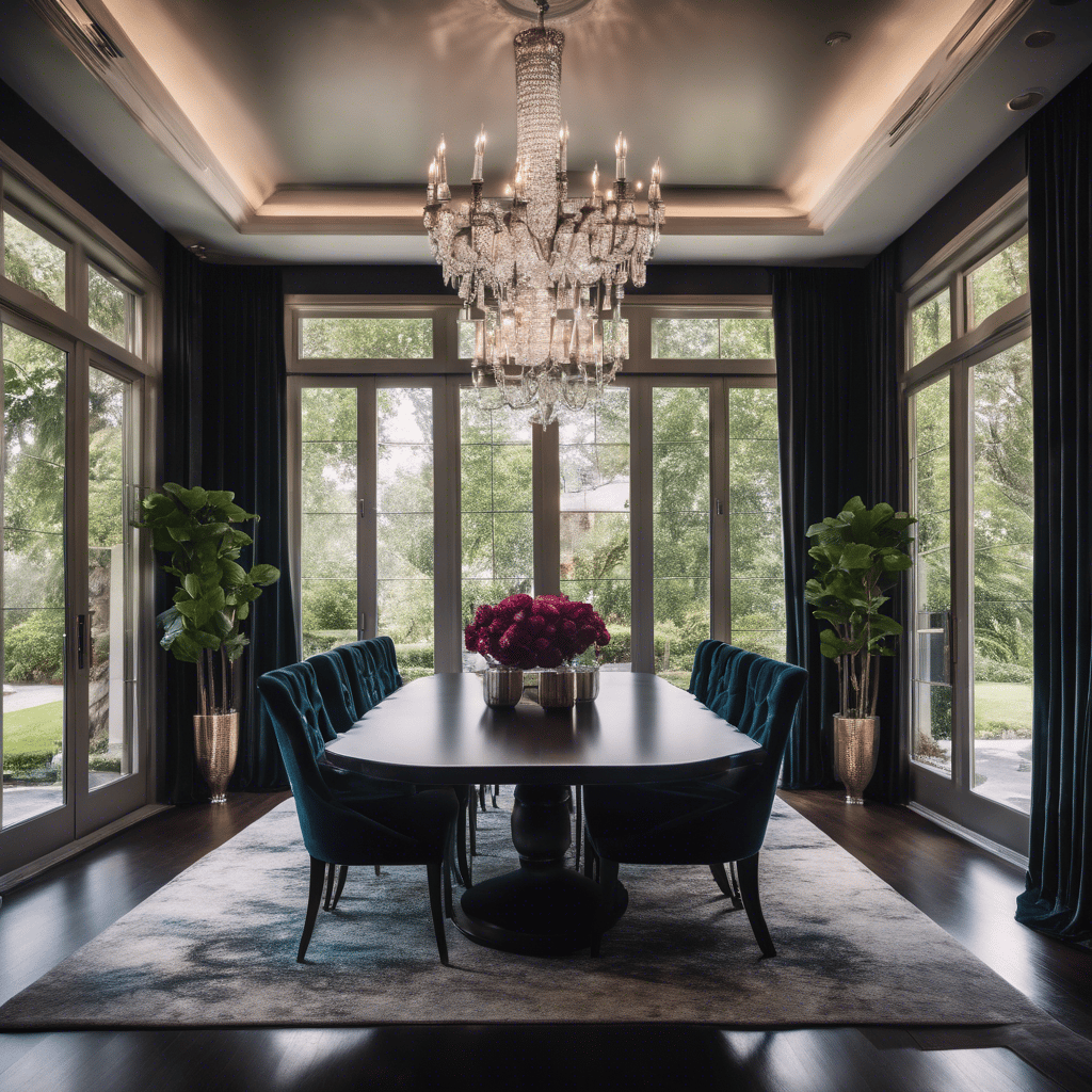 AI Artwork Generated by DreamStudio - Elegant Dining Room, shared on the LaPrompt marketplace.