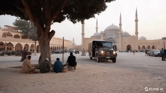 AI Generated by KLING AI - Black Caravan in Middle Eastern Town, shared on the LaPrompt marketplace. AI Generated by KLING AI - Black Caravan in Middle Eastern Town, shared on the LaPrompt marketplace.