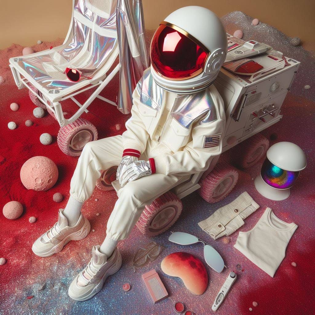 AI Artwork Generated by DALL·E 3 - Astronauts Fashion, shared on the LaPrompt marketplace.