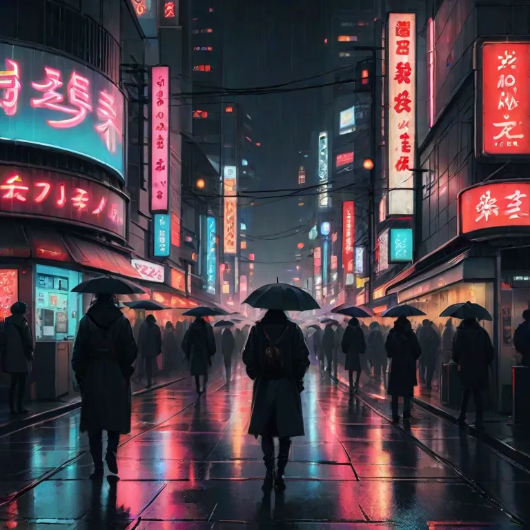 AI Artwork Generated by Dezgo - Tokyo Nightlife, shared on the LaPrompt marketplace.