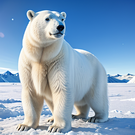 AI Artwork Generated by Dezgo - Arctic Bear, shared on the LaPrompt marketplace.