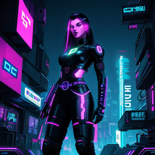 AI Artwork Generated by Dezgo - Cyberpunk Hacker, shared on the LaPrompt marketplace.