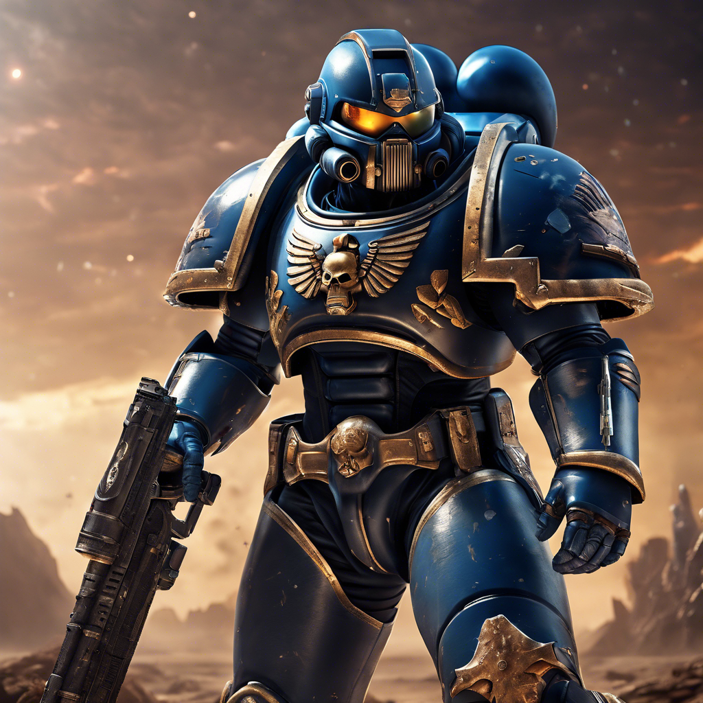 AI Artwork Generated by DreamStudio - Space Marine, shared on the LaPrompt marketplace.