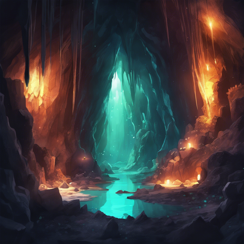 AI Artwork Generated by DreamStudio - Mysterious Underground Cave, shared on the LaPrompt marketplace.