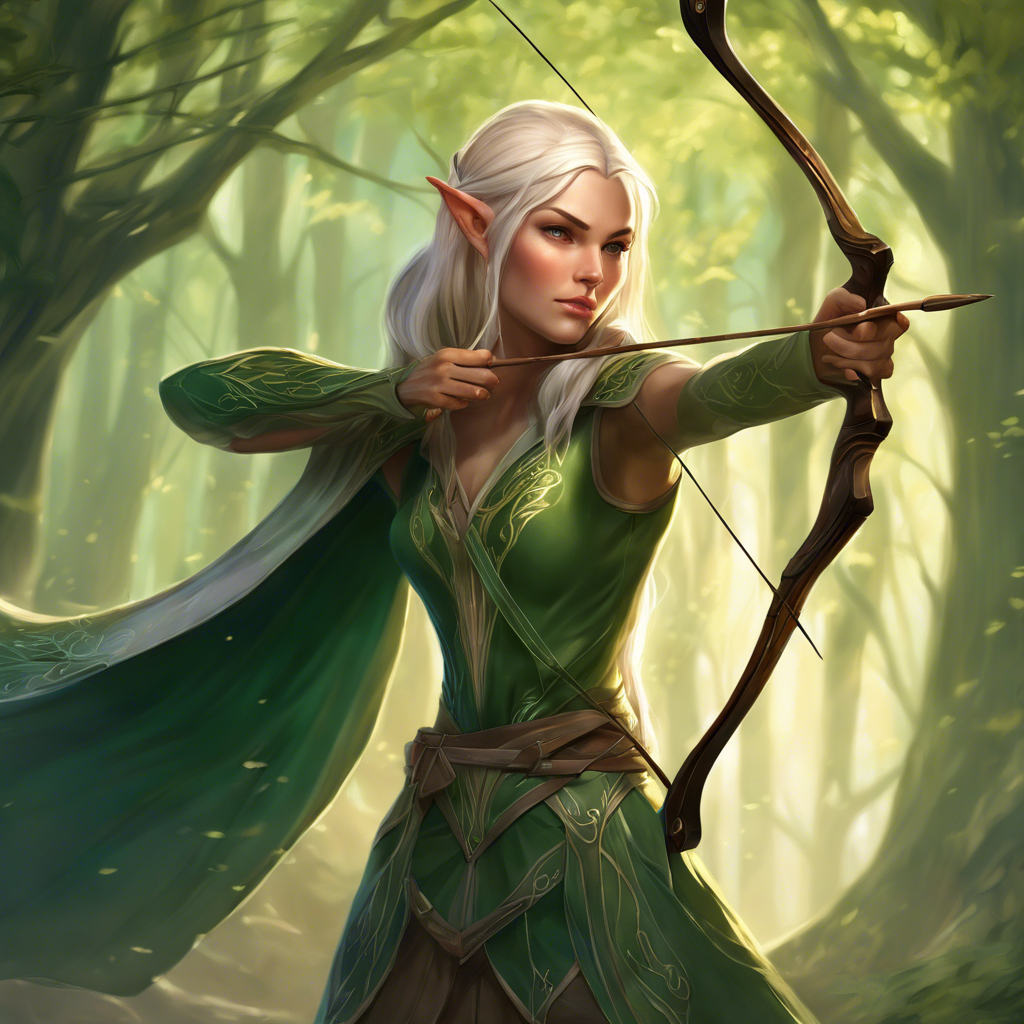 AI Artwork Generated by DreamStudio - Elven Archer, shared on the LaPrompt marketplace.