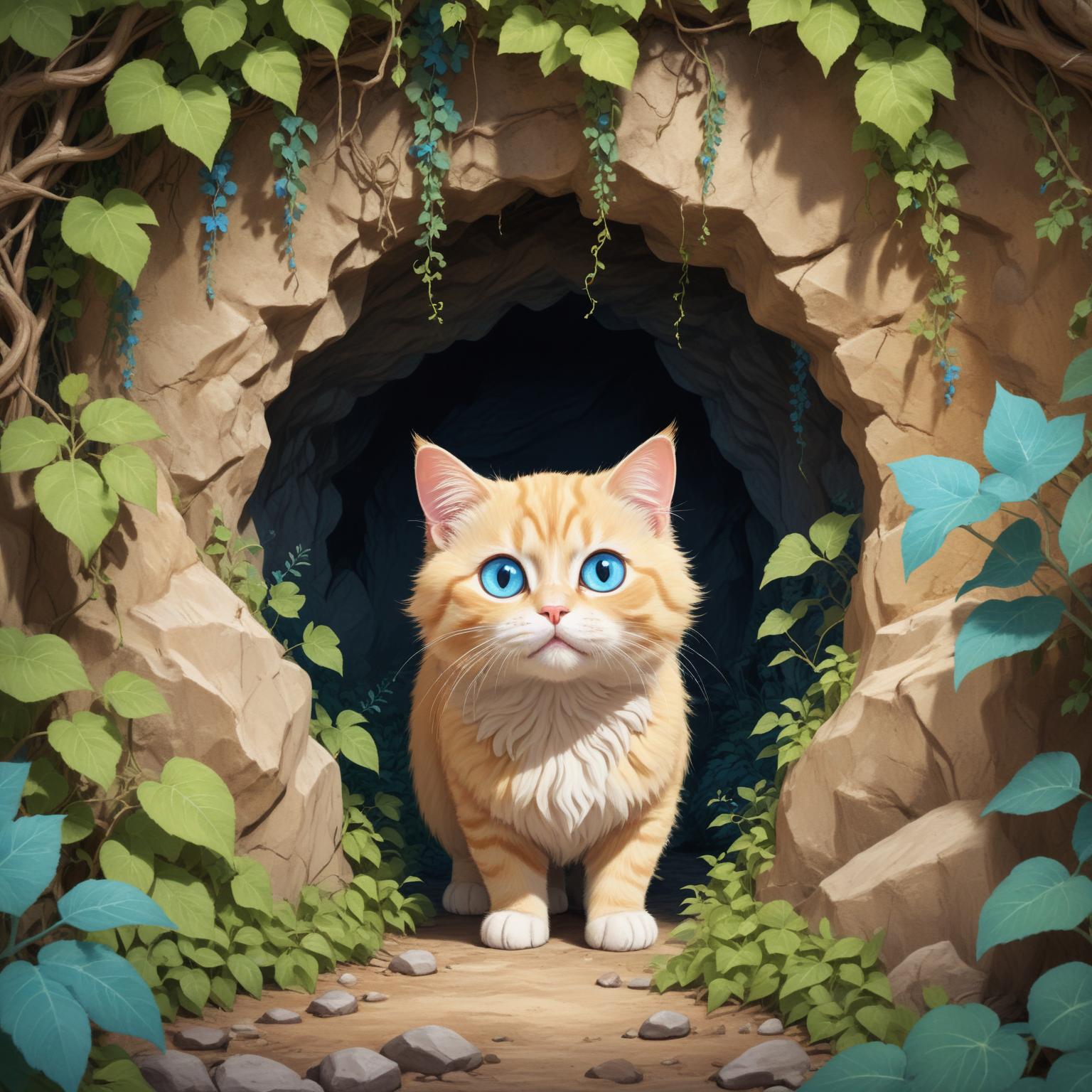 AI Generated by FREEPIK - Cute Cartoon Fluffy Cat, shared on the LaPrompt marketplace.