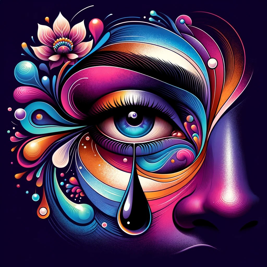 AI Artwork Generated by DALL·E 3 - Single Eye Abstract