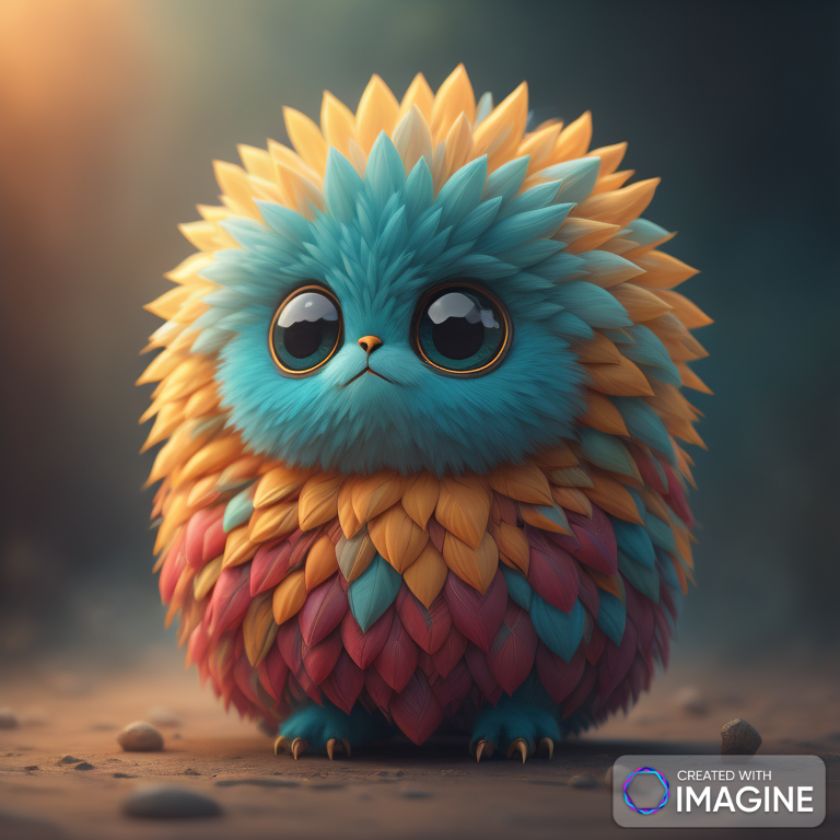 AI Artwork Generated by Imagine - Adorable Fluffy Creature, shared on the LaPrompt marketplace.
