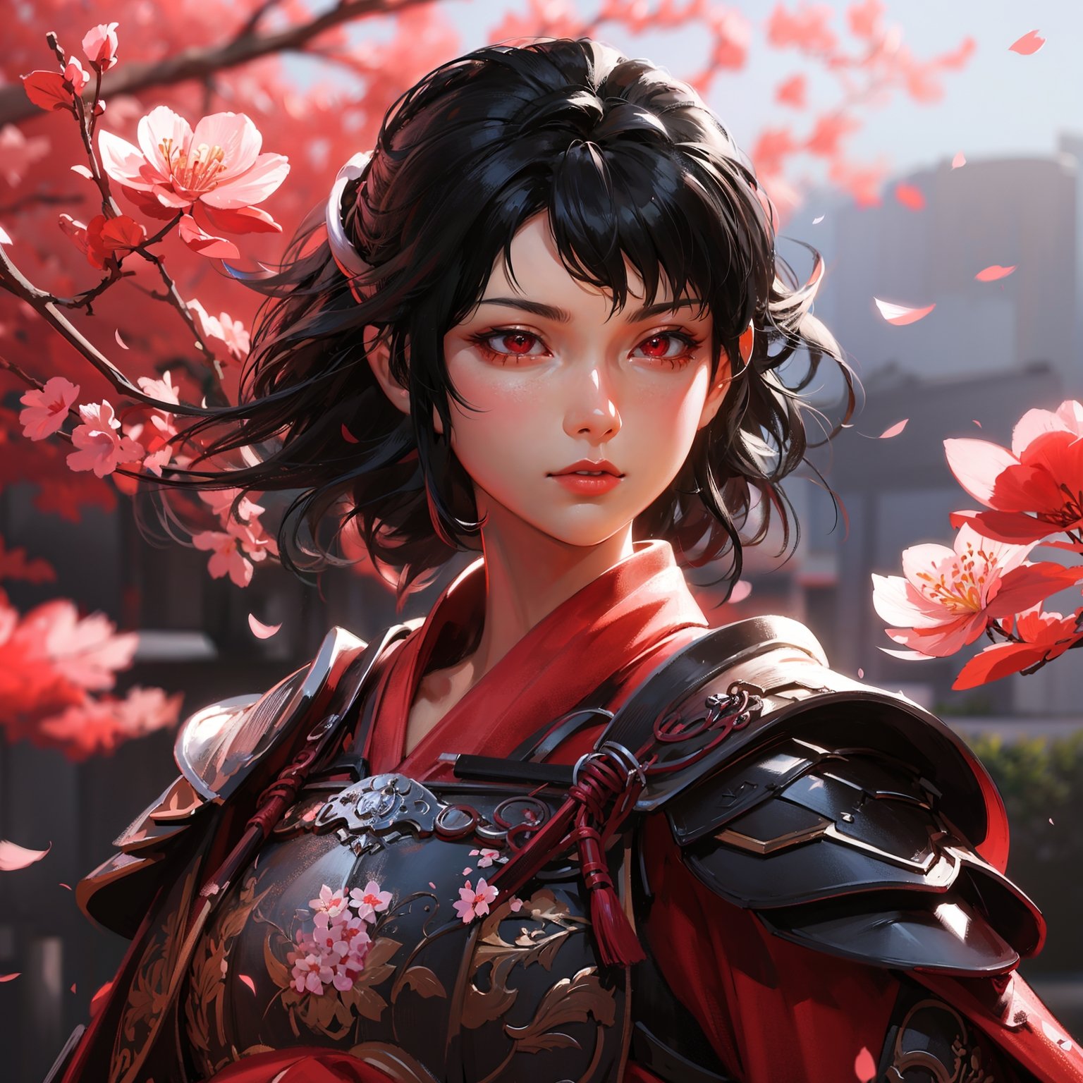 AI Artwork Generated by Leonardo AI - Samurai Woman