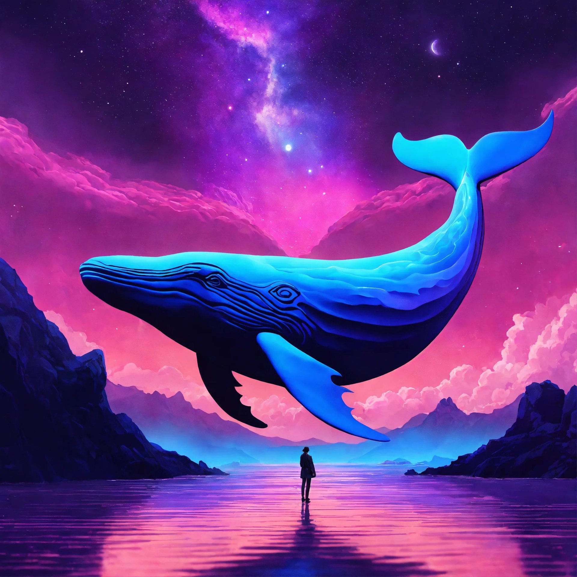 AI Artwork Generated by Lexica - Magnificent Whale, shared on the LaPrompt marketplace.