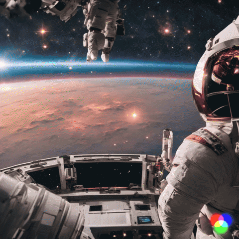AI Video Generated by Runway Gen-2 - Astronauts in Space