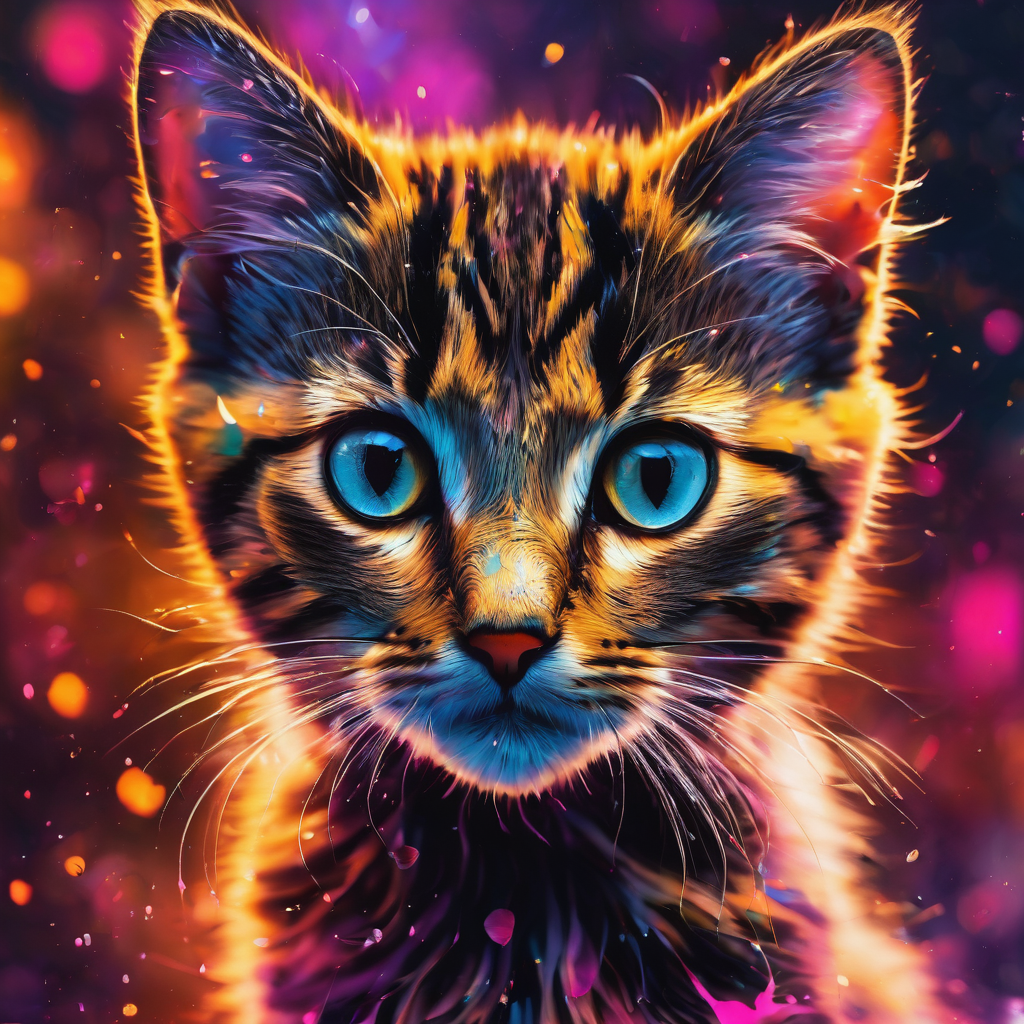 AI Artwork Generated by Gencraft - Cute Kitten