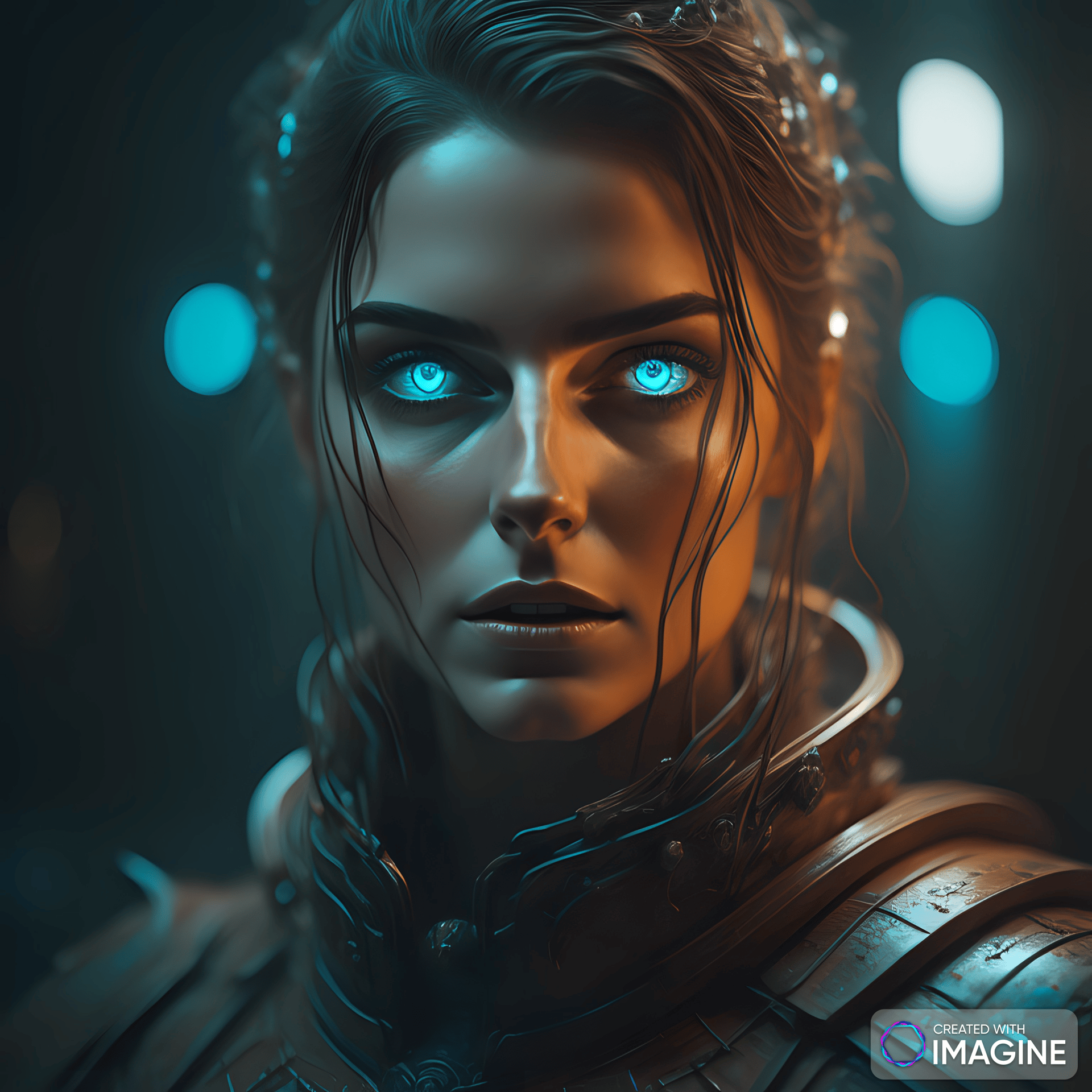 AI Artwork Generated by Imagine - Futuristic Portrait of Woman, shared on the LaPrompt marketplace.