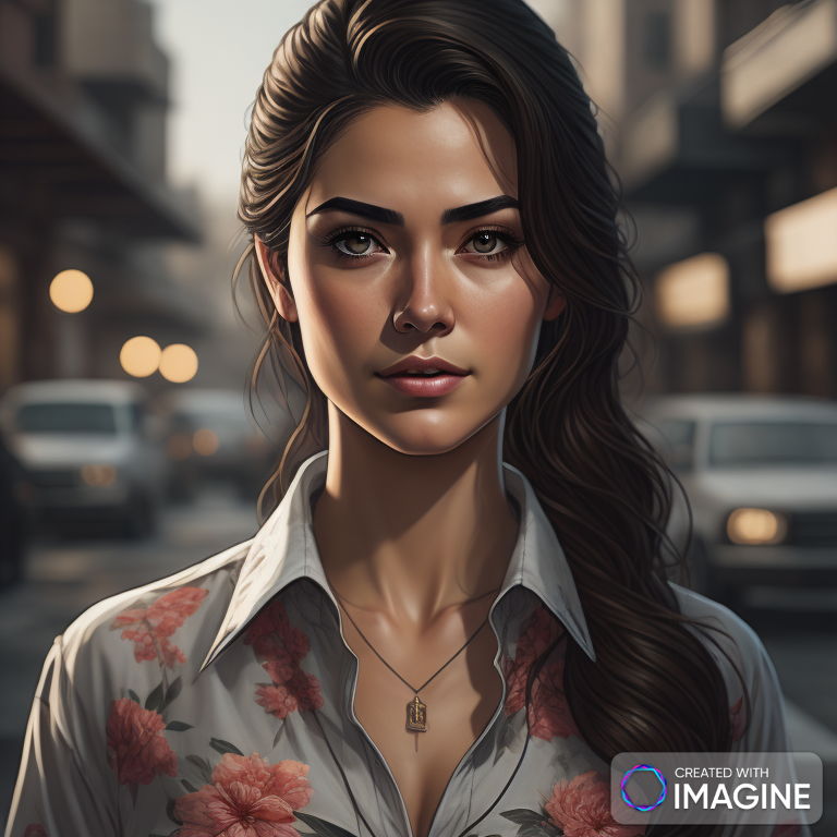 AI Artwork Generated by Imagine - Portrait of Woman