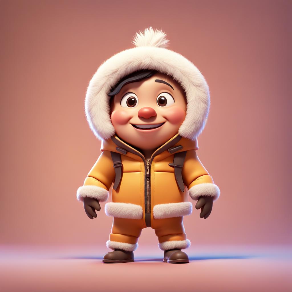AI Artwork Generated by NightCafe - Adorable Eskimo Character