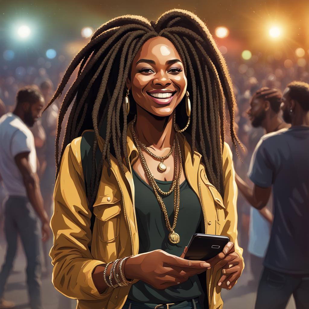AI Artwork Generated by NightCafe - Smiling Woman