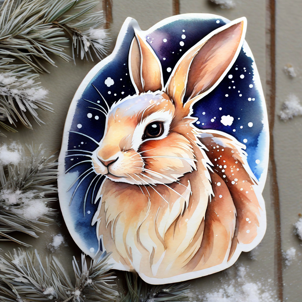 AI Artwork Generated by Playground AI - Cookie with Bunny Illustration, shared on the LaPrompt marketplace.