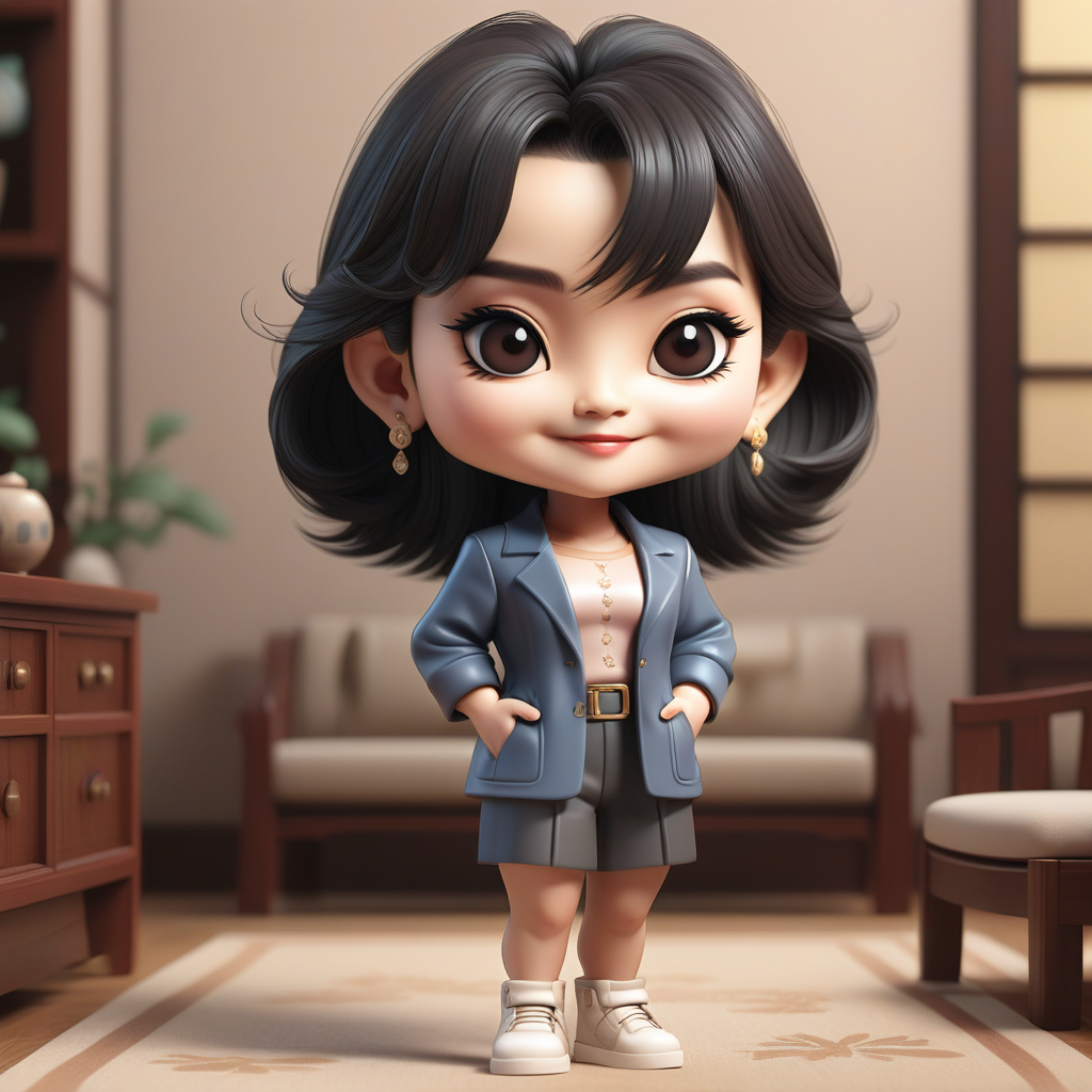 AI Artwork Generated by Playground AI - Chibi Style Girl, shared on the LaPrompt marketplace.