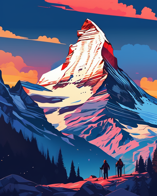 AI Artwork Generated by Starry AI - Illustration of Mountain, shared on the LaPrompt marketplace.
