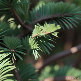 AI Video Generated by Moonvalley - Green Pine Branches Twinkling