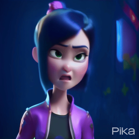 AI Video Generated by Pika - Cute Girl in Pixar Style