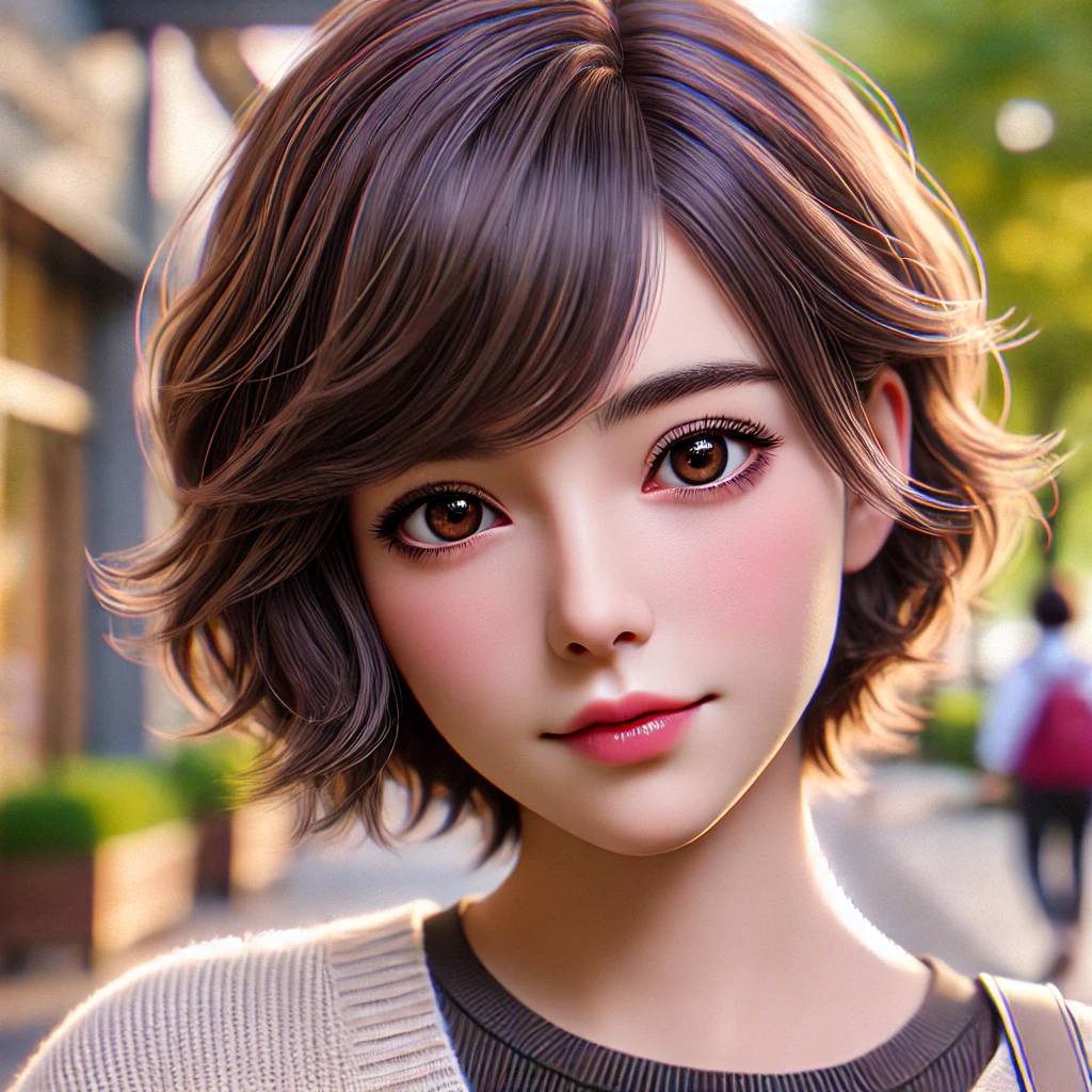 AI Artwork Generated by DALL·E 3 - Young Woman Portrait, shared on the LaPrompt marketplace.