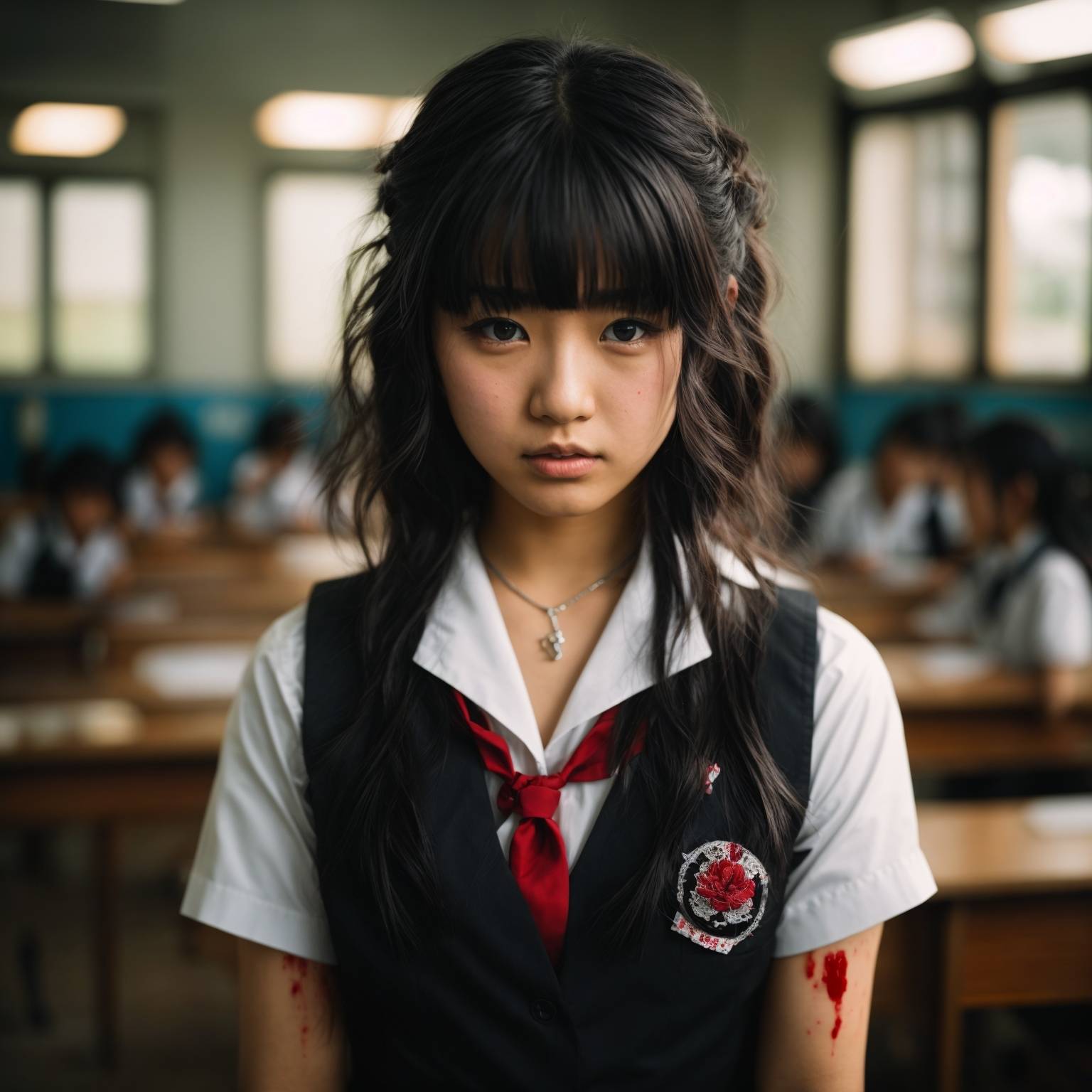 AI Artwork Generated by Leonardo AI - Chinese Schoolgirl, shared on the LaPrompt marketplace.