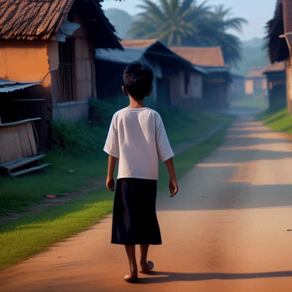 AI Video Generated by Moonvalley - Boy Walking Down the Street, shared on the LaPrompt marketplace.