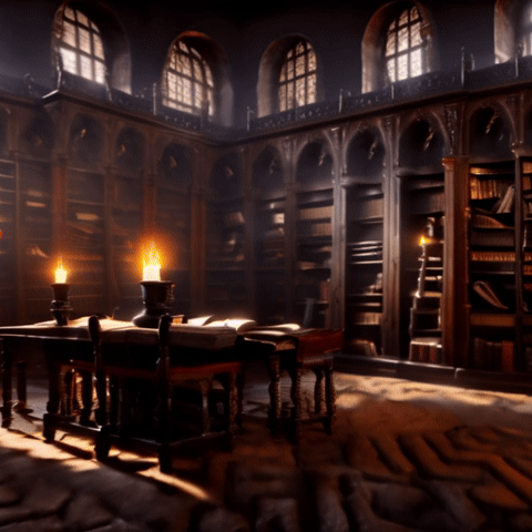 AI Video Generated by Pika - Old Library, shared on the LaPrompt marketplace.