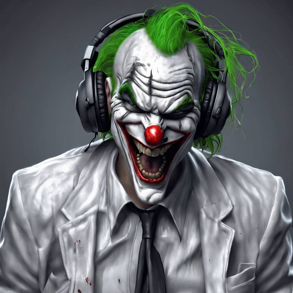 AI Artwork Generated by DreamStudio - Photo of Joker, shared on the LaPrompt marketplace.