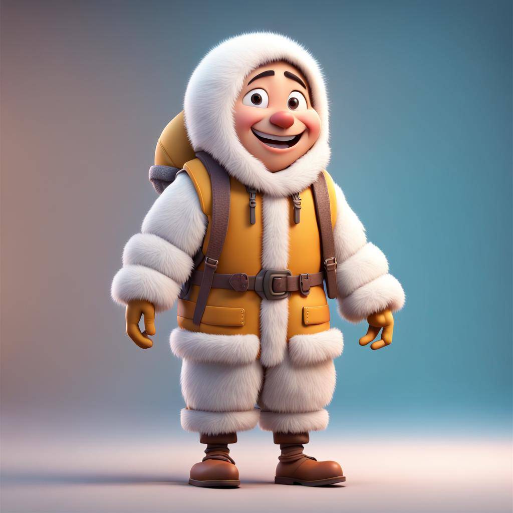 AI Artwork Generated by NightCafe - Adorable Eskimo Character, shared on the LaPrompt marketplace.