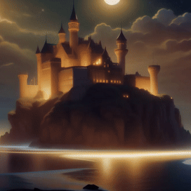 AI Video Generated by Moonvalley - Night Castle, shared on the LaPrompt marketplace.