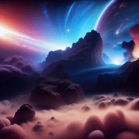 AI Video Generated by Moonvalley - Galaxy with Clouds, shared on the LaPrompt marketplace.