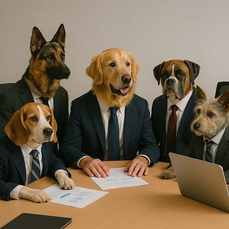 Business Meeting Dogs