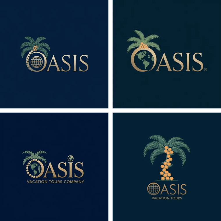 Logo for Oasis company  Ideogram version 2a