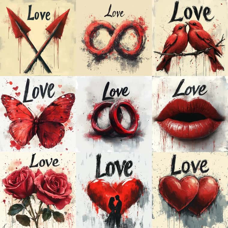 A Hand-Drawn Symbol of Passion and Connect