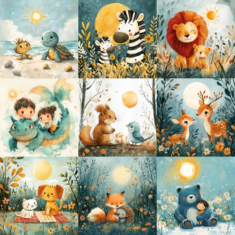 Magical Whimsical Kids Book Illustrations