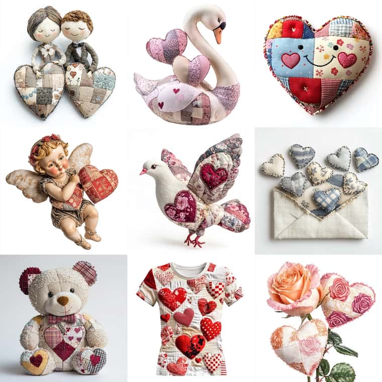Patchwork Valentine's Day Souvenirs