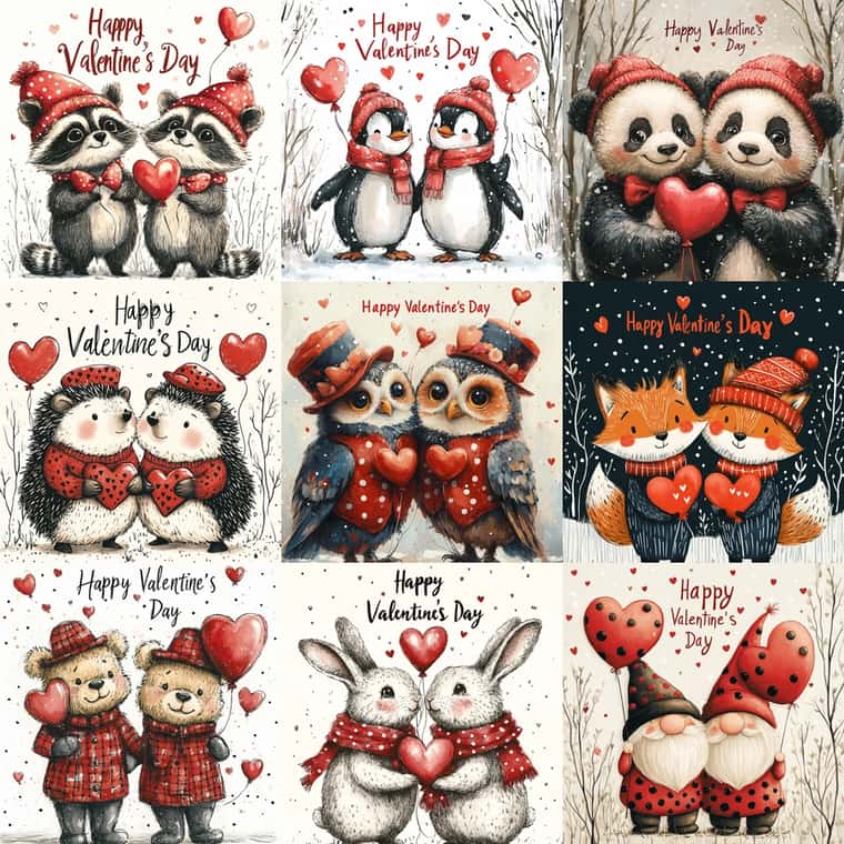 Adorable Valentine's Day Card Design