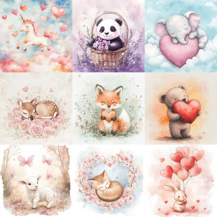 Valentine's Day Themed Nursery Art