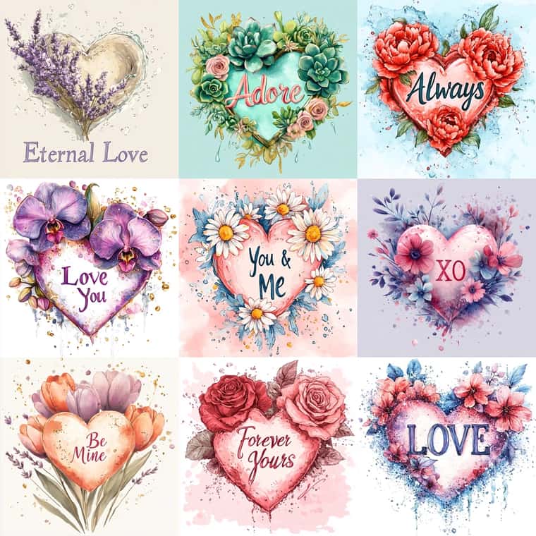 Romantic Hearts for Valentine's Day