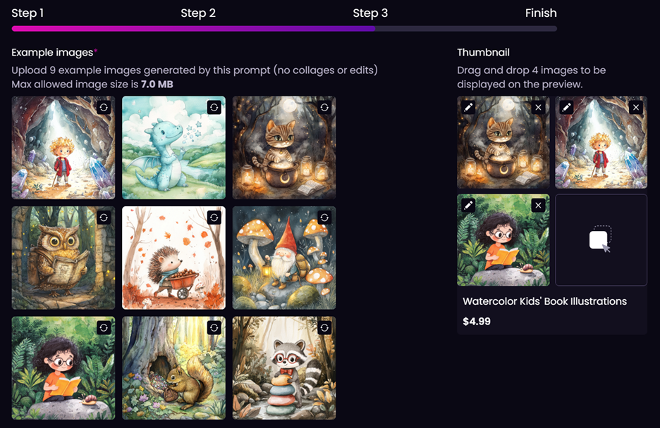 Thumbnail fields